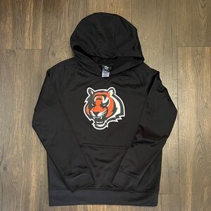 NFL Bengals Black Team Hoodie Boys Large 14-16